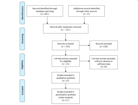 Fig. 1 Flowchart depicting the selection of included studies