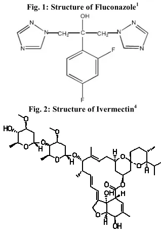 Fig. 1: Structure of Fluconazole1 