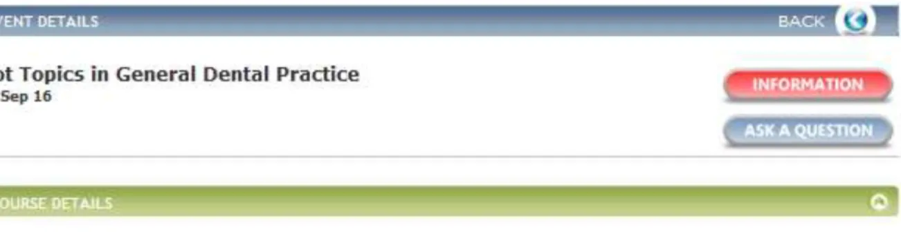 Fig 4.2 Course details screen 