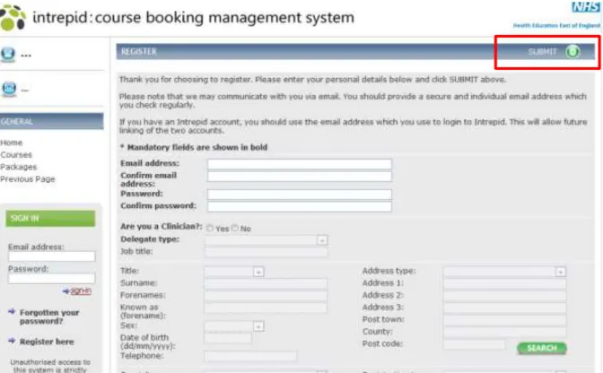 Fig 3.1 Register screen 