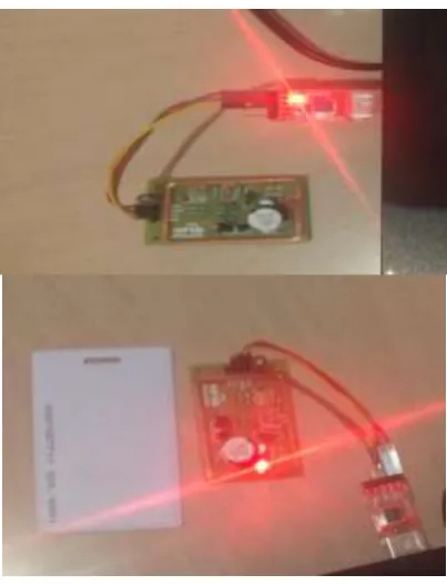 Fig-2 RFID reader and RFID card 