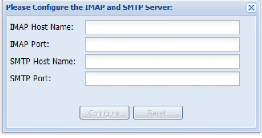 Figure 8 Server Configuration Window   