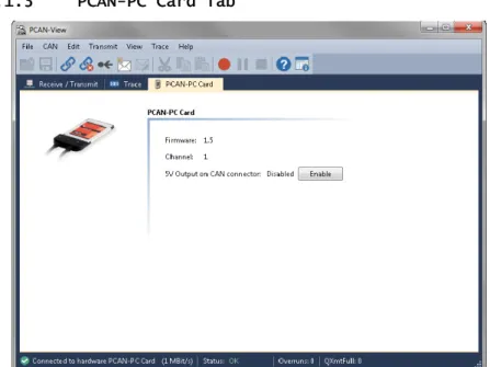 Figure 9: PCAN-PC Card Tab 