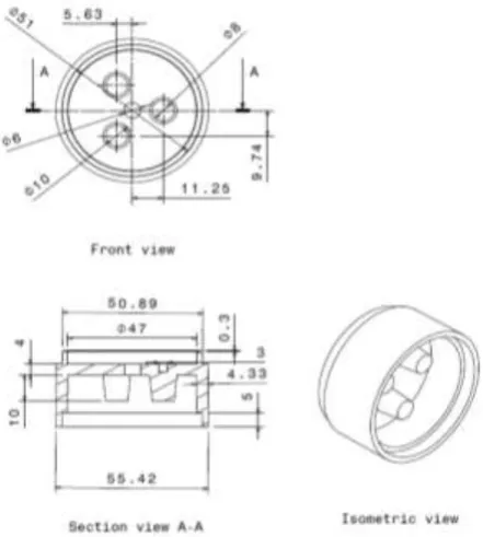 Figure 1.1. CAD Model Step light Mid Part 