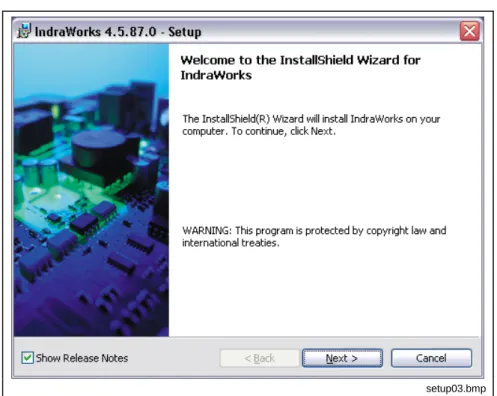 Fig. 2-5: Note regarding release notes