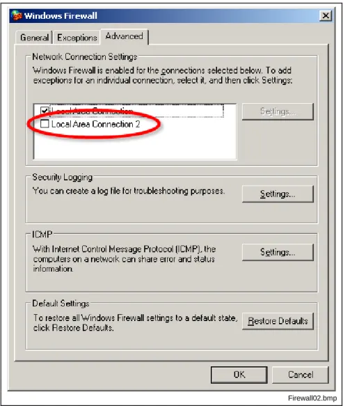 Fig. 2-16: Advanced firewall settings