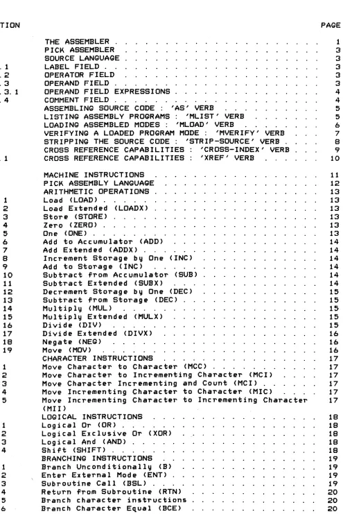 TABLE OF C~4TENTS 