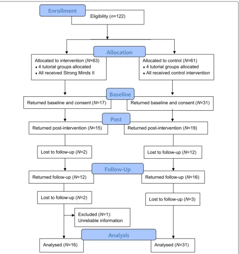 Fig. 1 Flow chart of participants’ progression through the study