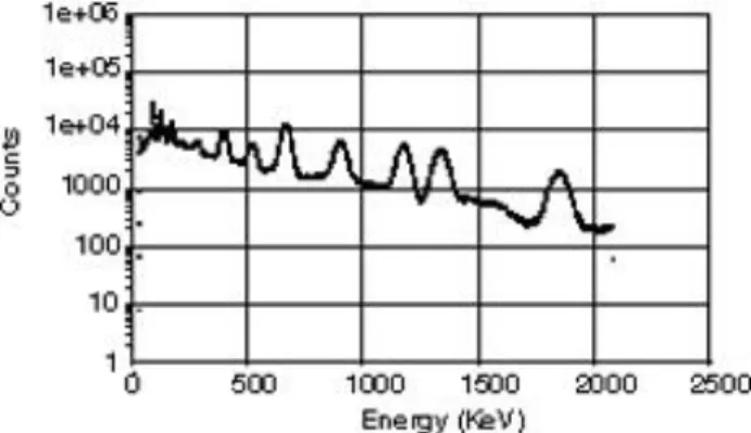 Figure 1. Sodium iodide (NaI) crystal detector resolution. 