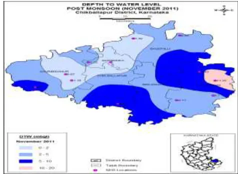 Fig 1.6 Pre Monsoon Water Level 