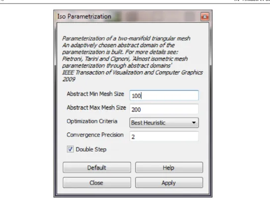 Figure 7. Iso-parameterization parameters.