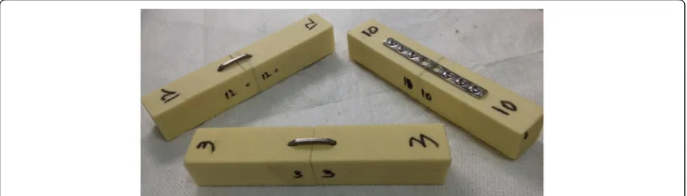 Fig. 1 The dorsal surface is marked by the numbering of both far ends. The left-lateral surface is identified by the labelling adjacent to the plannedosteotomy on the perpendicular surface