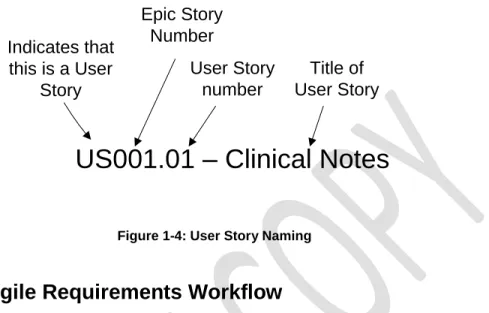 Figure 1-4: User Story Naming 
