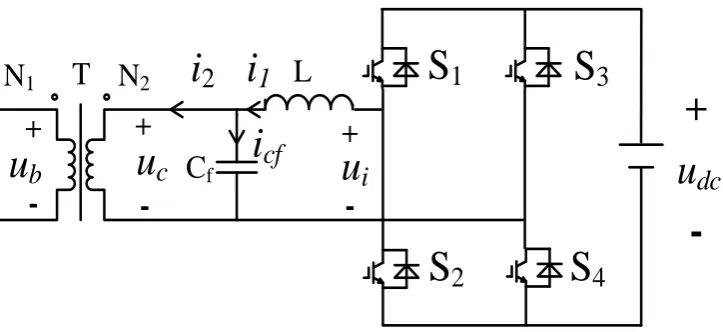 Figure 3. Schematic diagram of the voltage compensated NPC inverter 