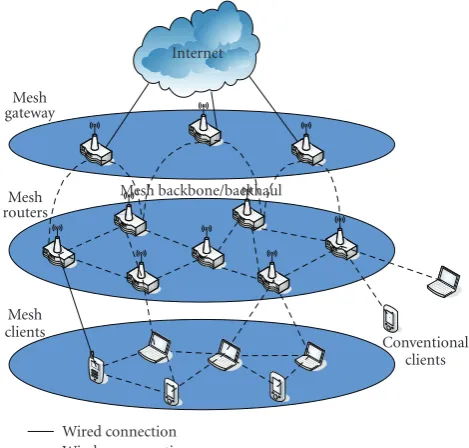 Figure 1: Wireless Mesh Networks.