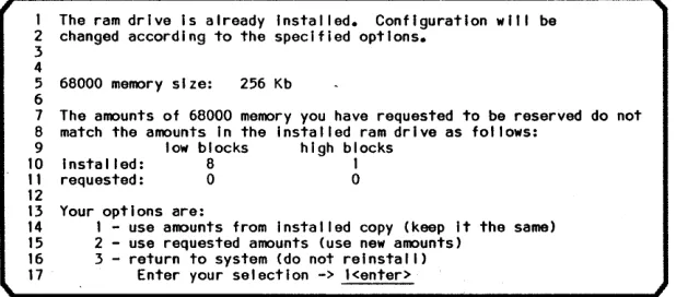 Figure 6 Warning Message When Re-executlng RAMO 