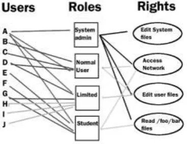 Figure 1: Representation of user-role model 