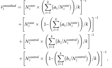 Table 1 Notation of outcomes for a single study