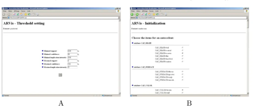 Fig. 9. Exploration initialization interface