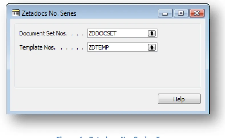 Figure 6 - Zetadocs No. Series Form 