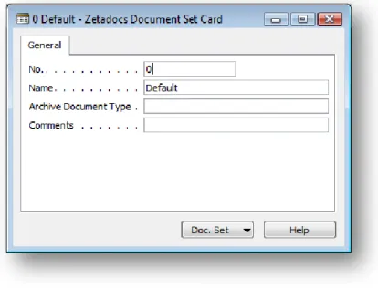 Figure 19 - Document Set Archive Type 