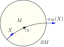 Figure 1.2: The scattering map αM