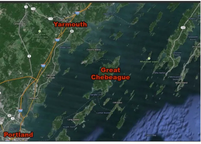 Figure E-1:  Location Map Great Chebeague Island 