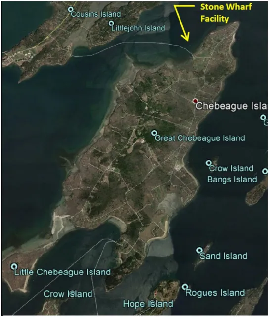 Figure E-5:  Location Map of Stone Wharf Facility 
