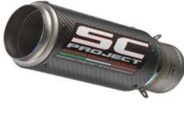 Fig. SC Exhaust in which db killers are fitted 
