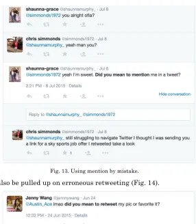 Fig. 13. Using mention by mistake. 