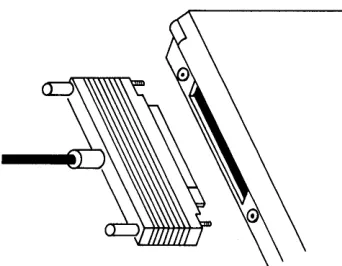 Figure 17 Connecting the Cable to The Poqet PC 