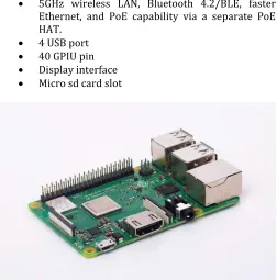 Fig. Raspberry Pi 3 B+ 