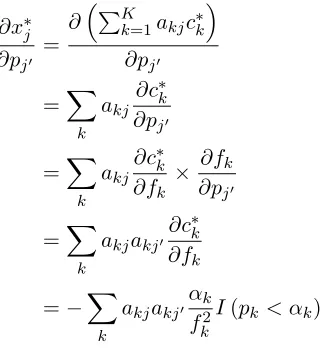 Figure 2.d), Equation implies that no quantity of the inputs is purchased to be consumed