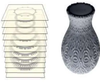 Fig. 1.  Layered image of the object 