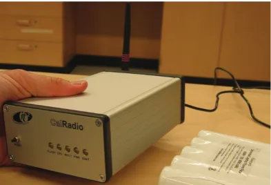 Figure 5: CalRadio external case and battery.
