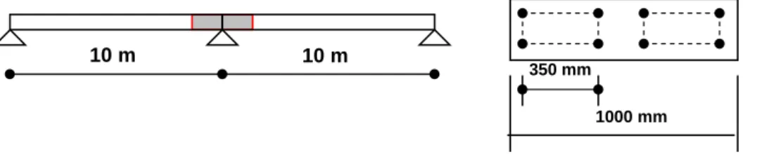 Figure 4.4  Example: two span purlin 