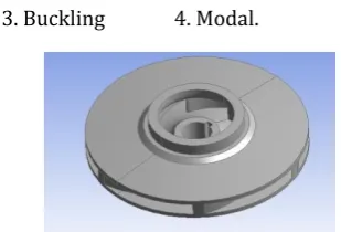 Figure 5: Existing Impeller import to ANSYS  