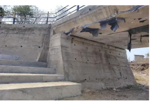 Figure 1.2 Gravity wall cross section on site 