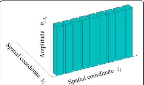 Fig. 5 Illustration of a typical motion-degraded PSF in the 2-Dspatial domain