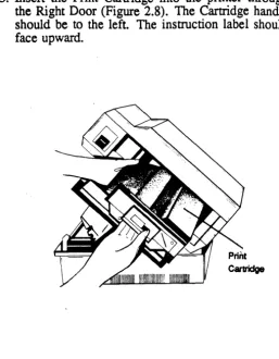 Figure 2.8 Inserting the Print Cartridge 