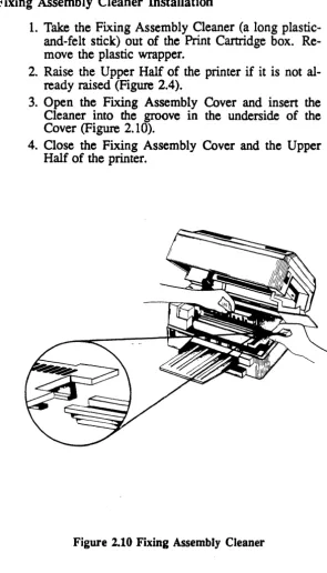 Figure 2.10 Fixing Assembly Cleaner 