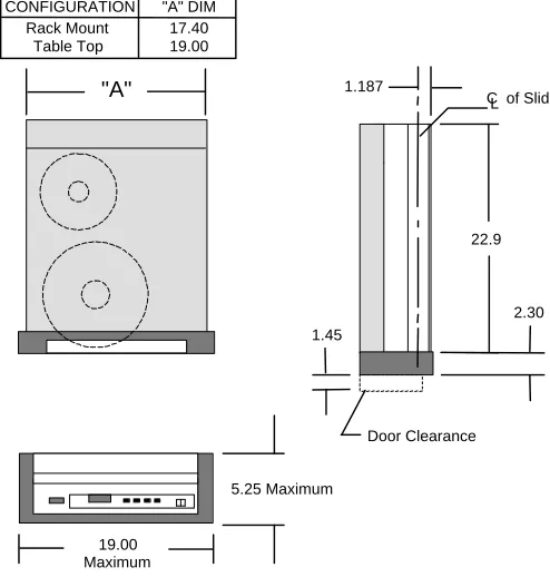 Figure 1-12   Mounting Dimensions