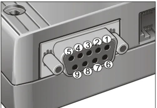 Figure 5: Pin assignment RS-232 (D-Sub 9-pole female) 