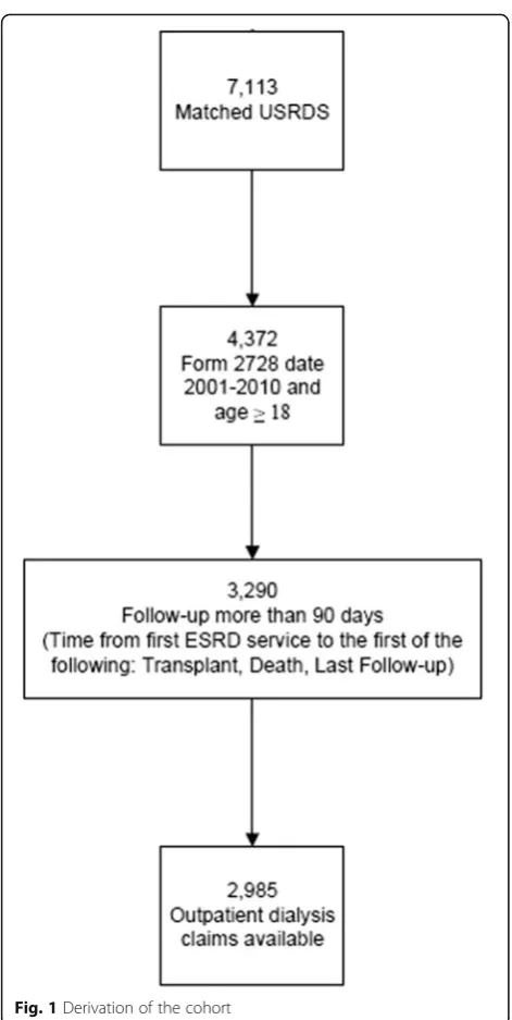 Fig. 1 Derivation of the cohort