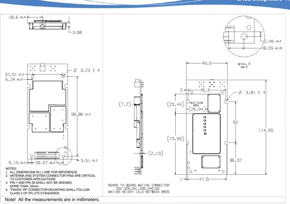 Figure 5: Mechanical Dimensions Drawing (CM52002 variant) 