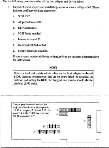 Figure 3-2 Adaptec 1542 Host Adapter 