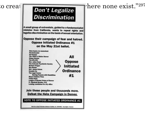 Figure 10. “Don’t Legalize Discrimination,” EPOC advertisement, 1991. 