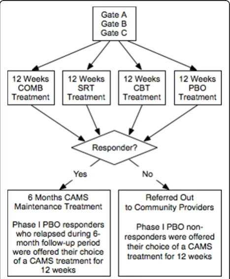 Figure 1 Child/Adolescent Anxiety Multimodal Study (CAMS)Experimental Design.