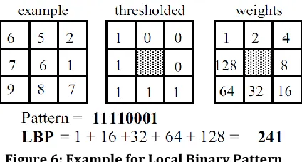 Figure 6: Example for Local Binary Pattern 