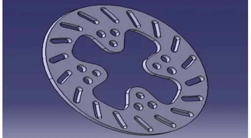 Figure 2. CAD Model of Brake Disc 